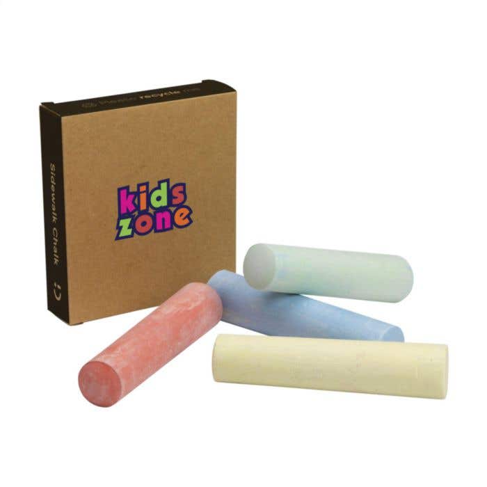 Stoepkrijt | 4 stuks | Pastelkleuren