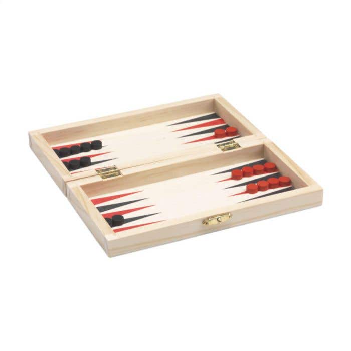 Spellenkist 3-in-1 CheckMate | FSC® hout | Schaken, dammen en backgammon