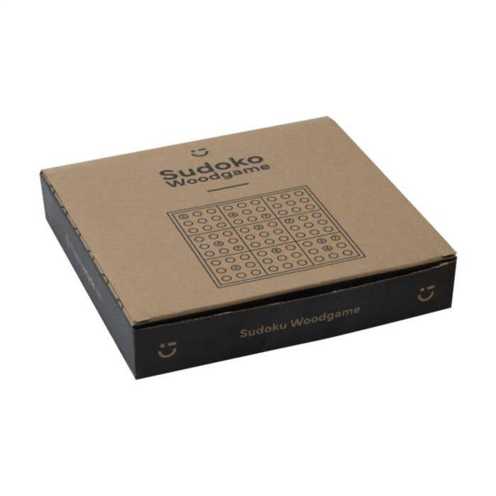 Sudokubord | Dennenhout | 81 pionnen | Met opbergvak