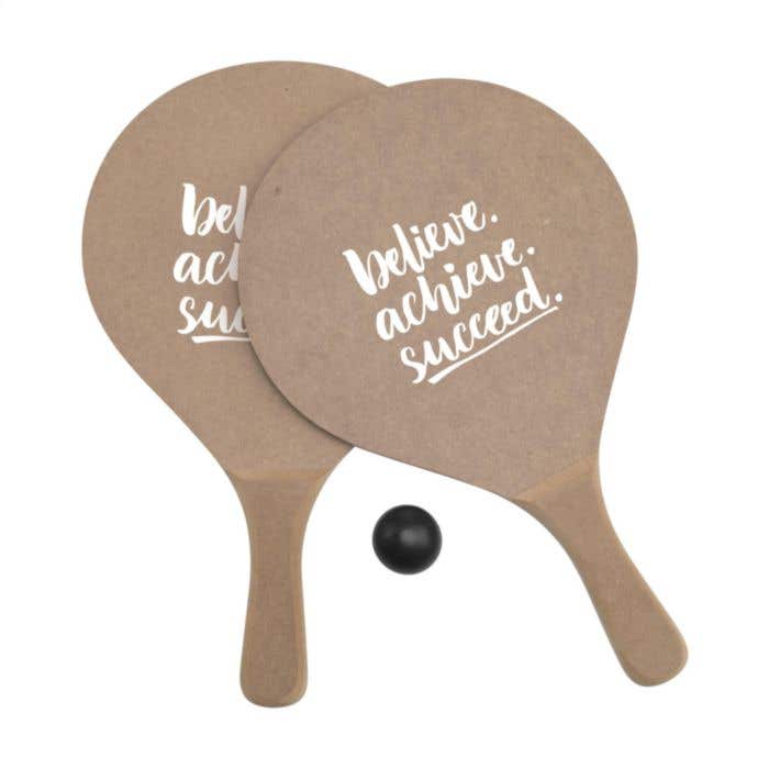 Strandspel BeachSmash | MDF | 2 rackets en bal | Met opbergnet