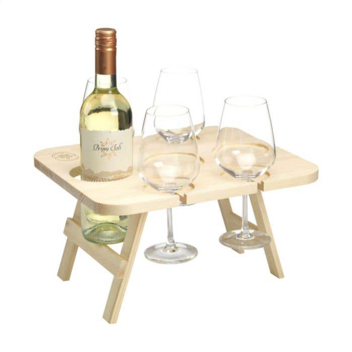 Rackpack Wijntafel | FSC® Dennenhout | Inklapbaar