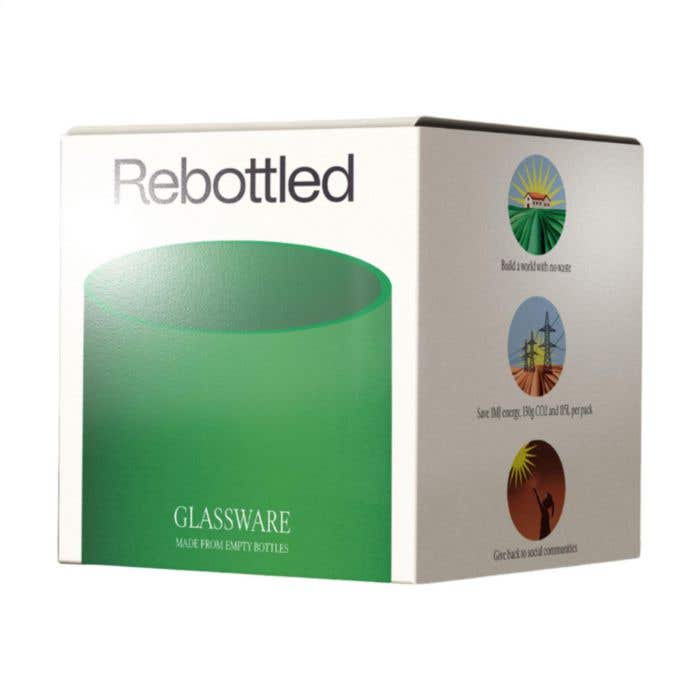 Rebottled® Drinkglas | Geüpcyclede wijnfles | 250 ml