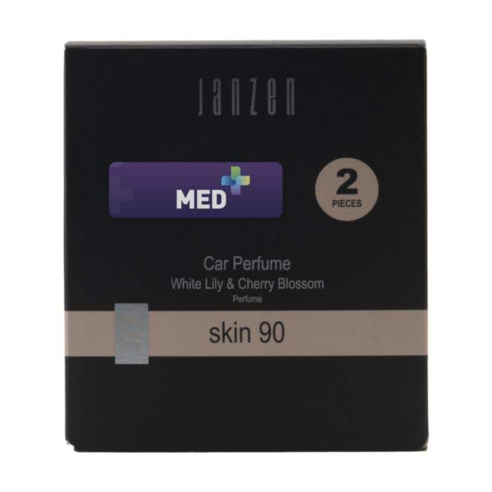 JANZEN Autoluchtverfrisser | Geur: Skin 90 | Set van 2