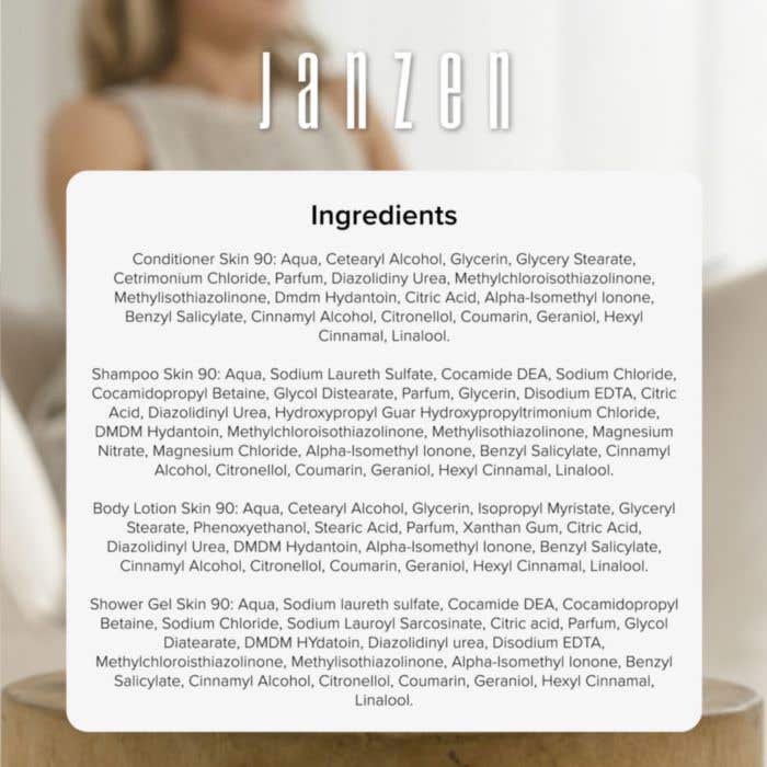 JANZEN reisset Skin 90 | 4 x 40 ml | Verzorging
