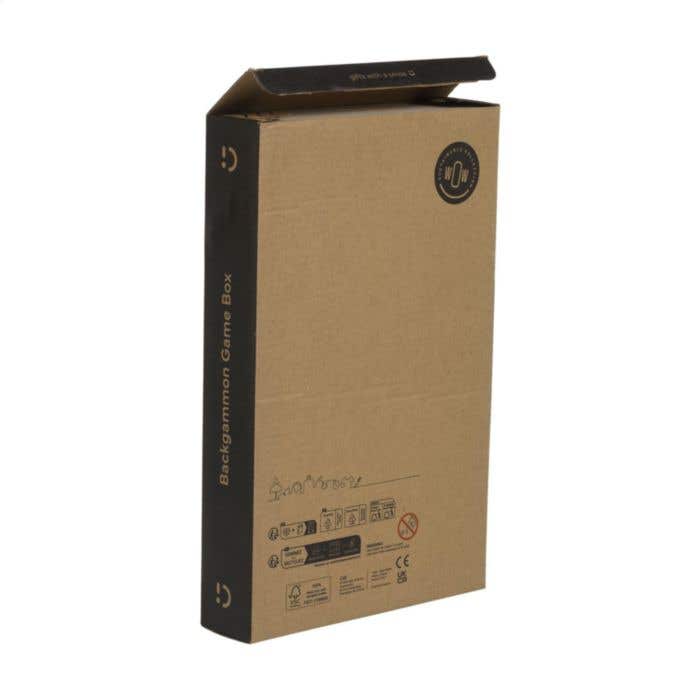 Backgammon game box | FSC® Dennenhout | Compleet spelset