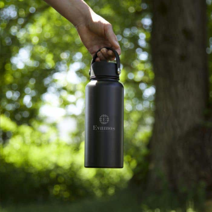 Thermosfles Eddy | RVS | 900 ml | Inklapbaar rietje