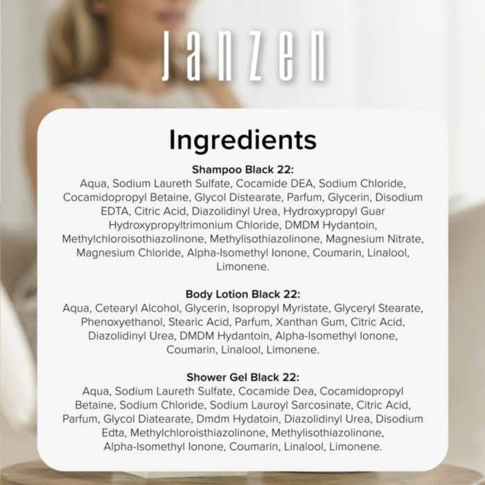 JANZEN Verzorgingsset Black 22 | 3-delig | 50 ml