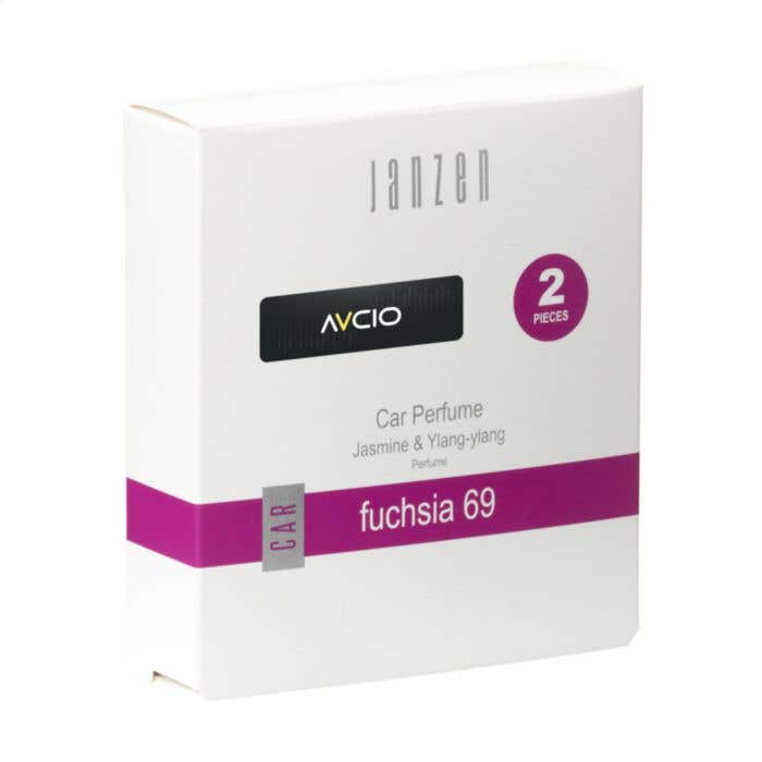 JANZEN | Autoluchtverfrisser | Geur: Fuchsia 69 | 2 stuks