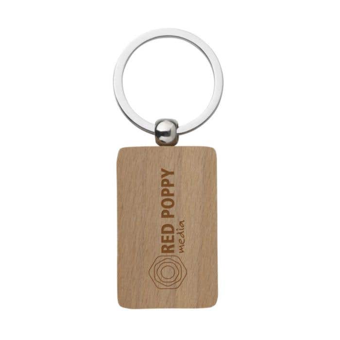 Sleutelhanger WoodKey Rectangle | Hout | Rechthoekig