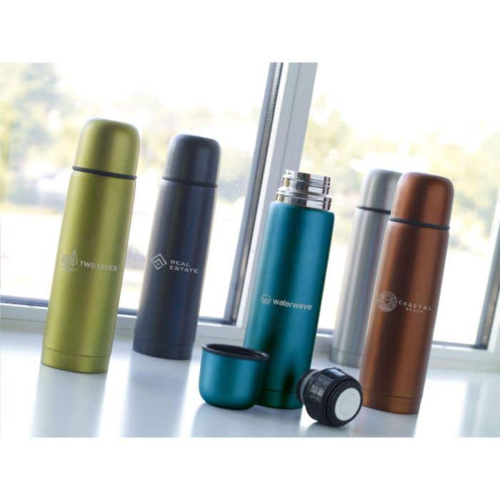 Thermosfles | Gerecycled RVS | 500 ml | Vacuüm geïsoleerd