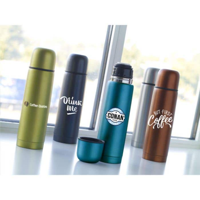 Thermosfles | Gerecycled RVS | 500 ml | Vacuüm geïsoleerd
