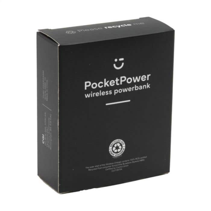 Powerbank PocketPower | Gerecycled | 10.000 mAh | Draadloos opladen