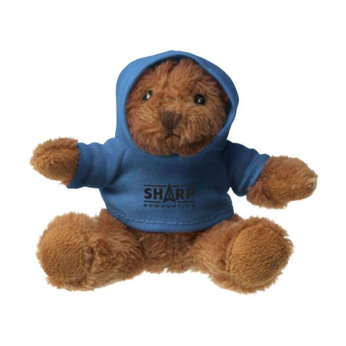 Knuffelbeer met hoodie | Pluche | Bedrukbaar shirt