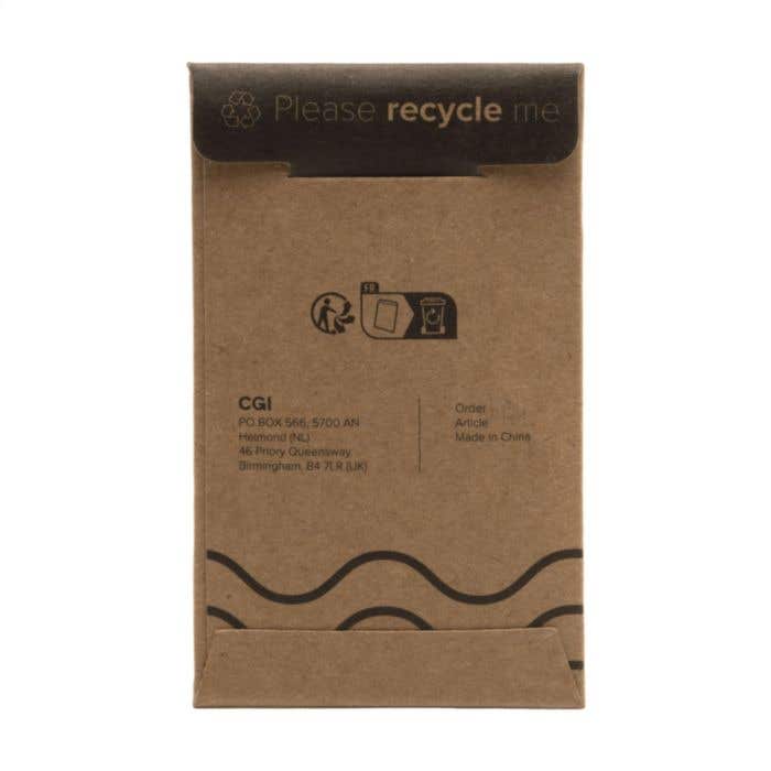Sleutelhanger KeyTag Circle | Nikkel | Zwarte inlay