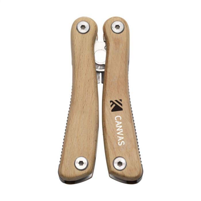 Multitool | RVS | 11 functies | Houten greep