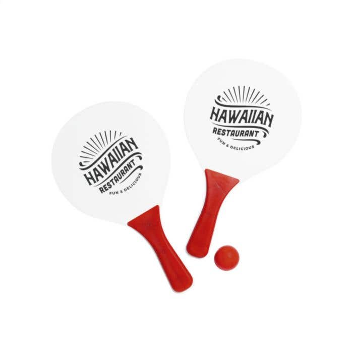 Strandtennis BeachTennis | MDF-hout | 2 rackets en bal