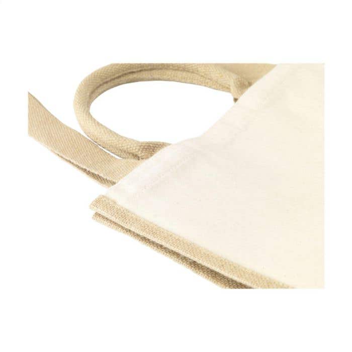 Shopper | Jute en organisch katoen | 18 l | Gelamineerde bodem