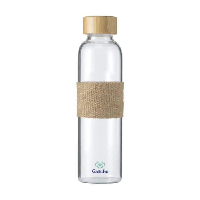 Drinkfles | Glas | 500 ml | Bamboe dop