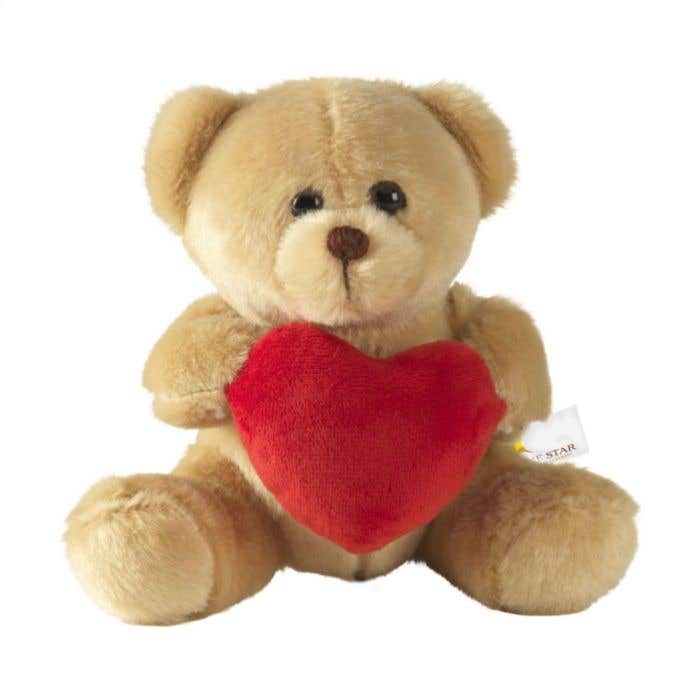 Knuffelbeer | Pluche | Rood hart