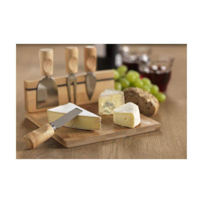 Kaasplank | FSC® bamboe | 3 messen + prikker