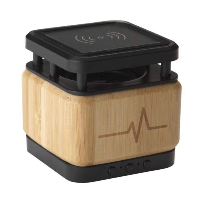 Bluetooth speaker | Bamboe | 5W draadloze oplader | 3W