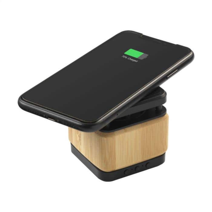 Bluetooth speaker Block | Bamboe | 5W draadloze oplader | 3W