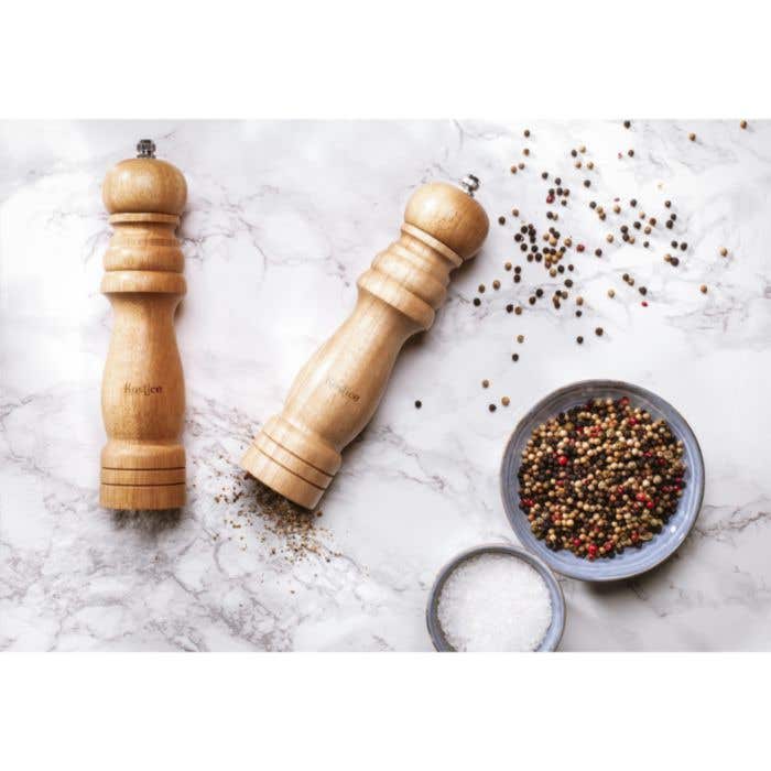 Peper- en zoutmolen Louna | Hout | Keramisch maalwerk