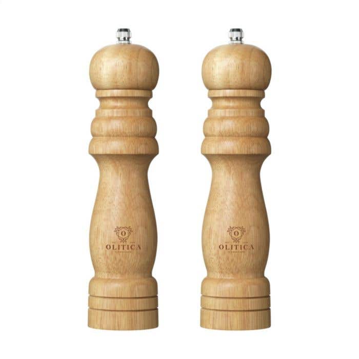 Peper- en zoutmolen Louna | Hout | Keramisch maalwerk