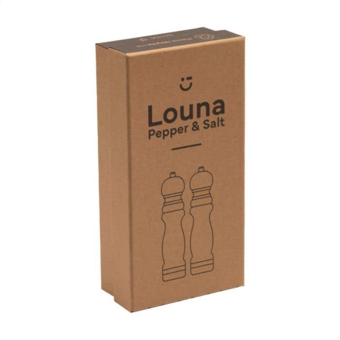 Peper- en zoutmolen Louna | Hout | Keramisch maalwerk