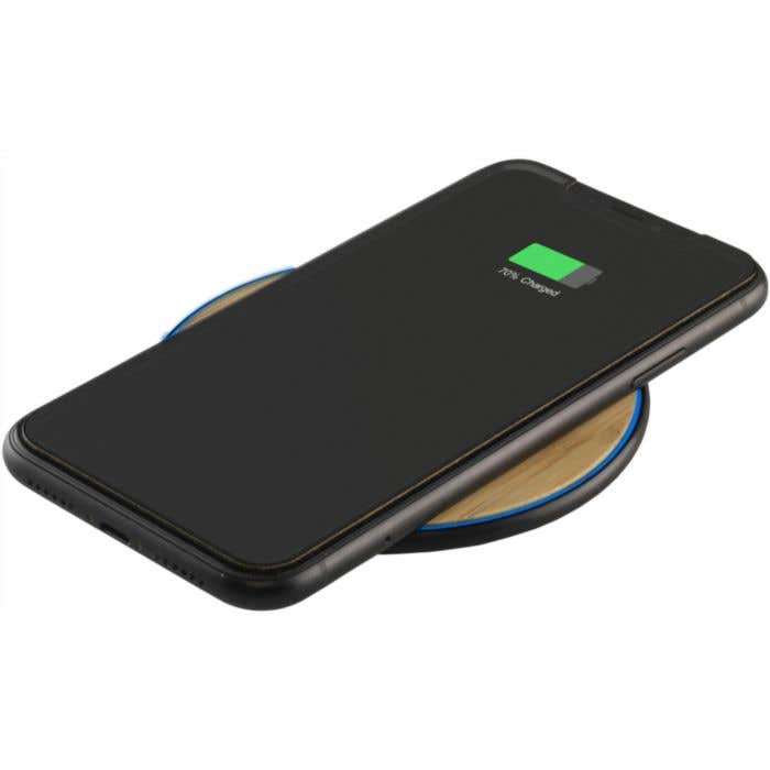 Draadloze snellader | Bamboe | 10W | Qi-compatibel