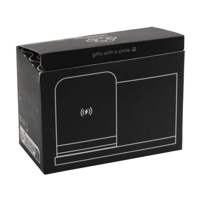 Draadloze oplader | Bamboe | 15W | Met penhouder