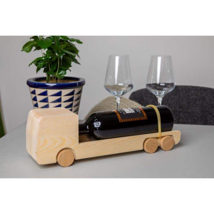 Rackpack Wine Truck | FSC® Dennenhout | Wijnkist voor 1 fles