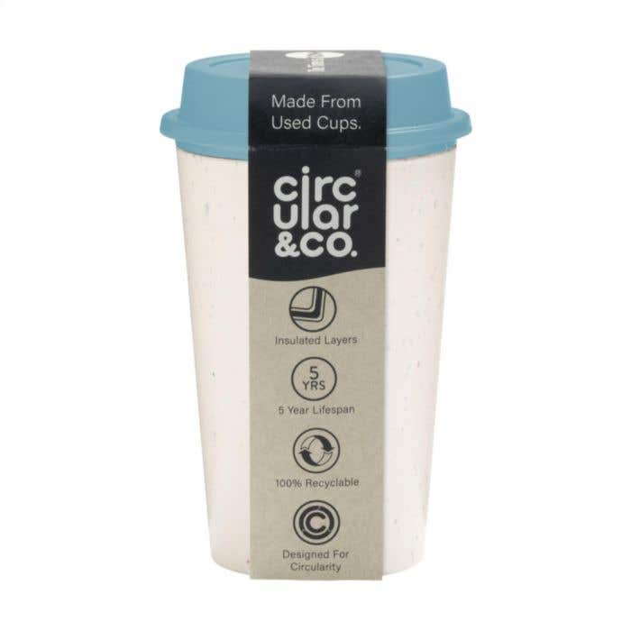 Koffiebeker Circular&Co | Gerecycled | 340 ml | Dubbelwandig