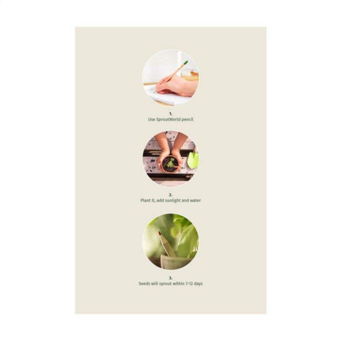 Sproutworld potlood | Plantbaar | Met zaadjes