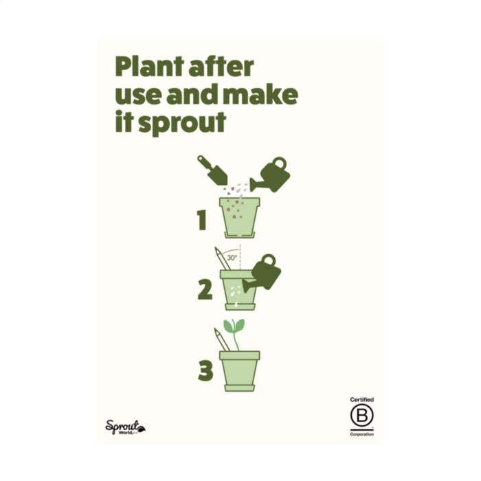 Sproutworld potlood | Plantbaar | Met zaadjes