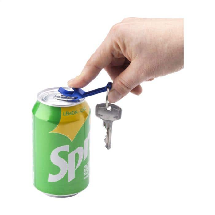 Sleutelhanger met opener | Gerecycled aluminium