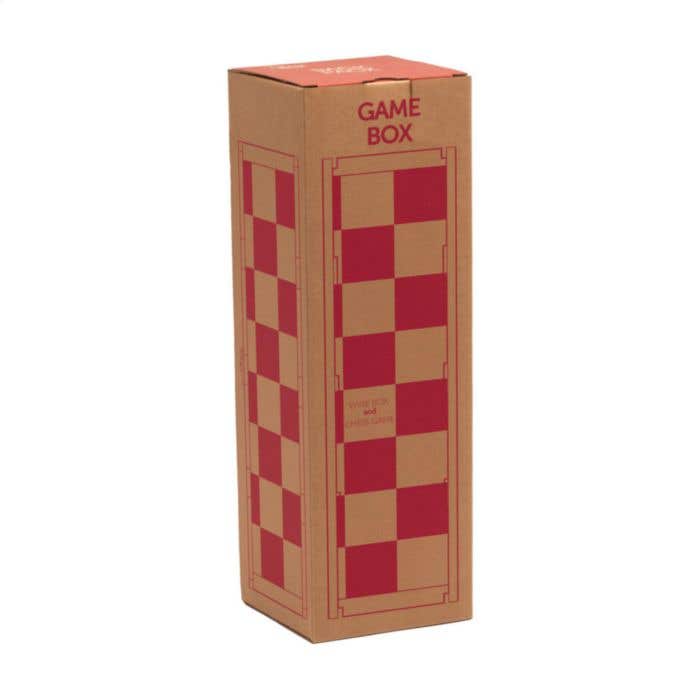 Wijnkist Rackpack Gamebox Chess | FSC® Hout | Met schaakspel