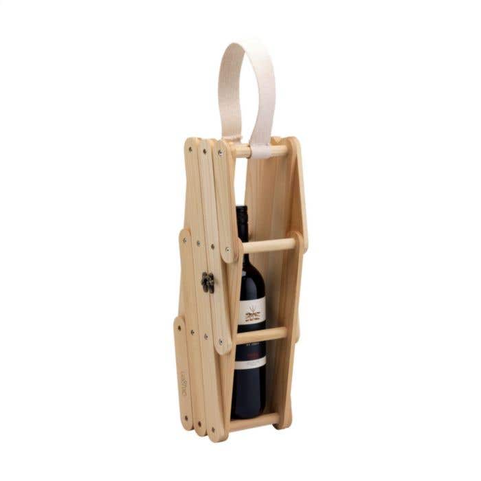 Wijnkist Rackpack | FSC® Dennenhout | 1 fles
