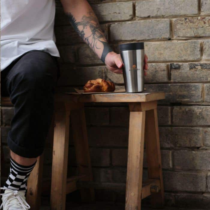 Circular&Co Oscar | Thermosbeker | Gerecycled RVS | 340 ml