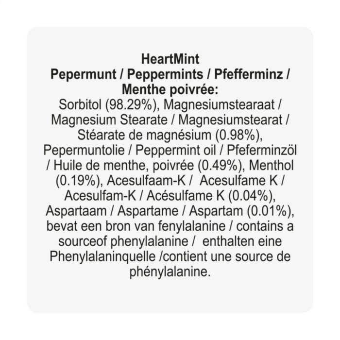 Pepermuntdispenser Hart | Suikervrij | 50 stuks