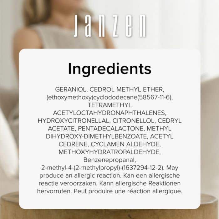 Geurstokjes JANZEN Gracious | 200 ml | Droge amber & cederhout
