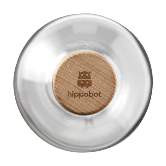 Drinkfles | Glas | 1 l | Houten dop