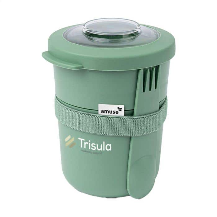 Amuse foodjar Tylla | 2 compartimenten | 600 ml | Vork-lepel combi