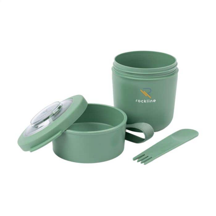 Foodjar | 2 compartimenten | 600 ml | Vork-lepel combi