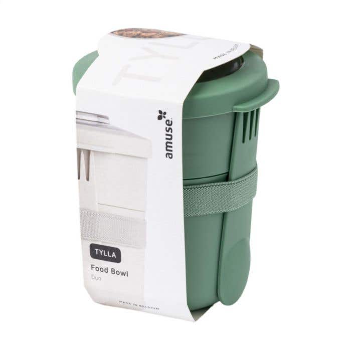 Foodjar | 2 compartimenten | 600 ml | Vork-lepel combi