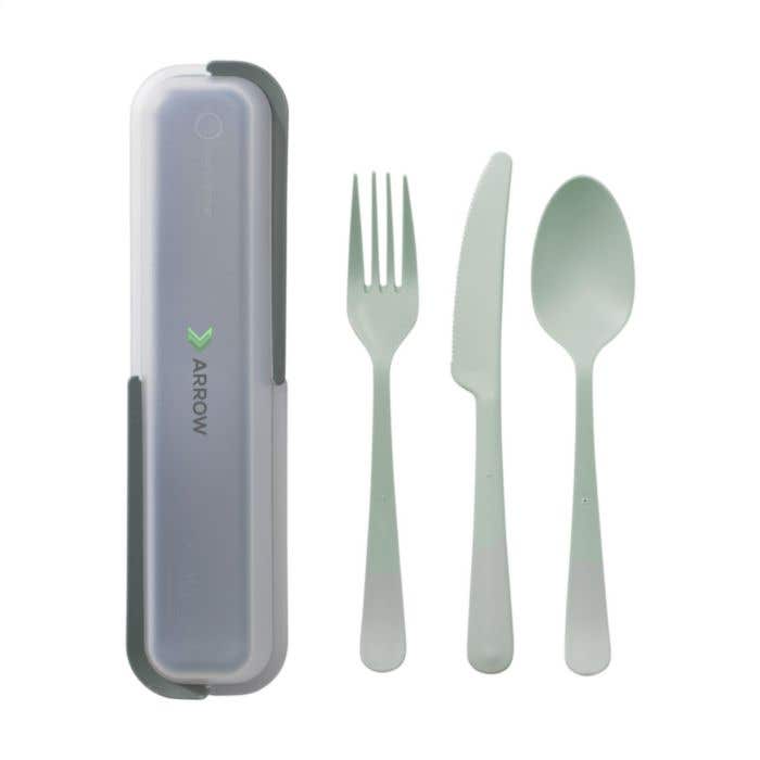 Bestekset Circulware | Herbruikbaar | 3-delig | Met opbergcassette