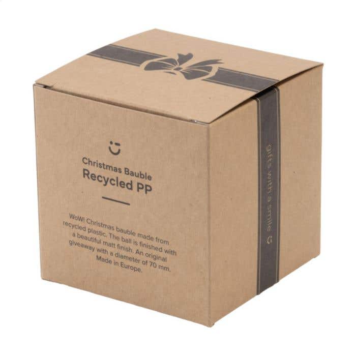 Kerstbal | Gerecycled | 7 cm | Matte afwerking