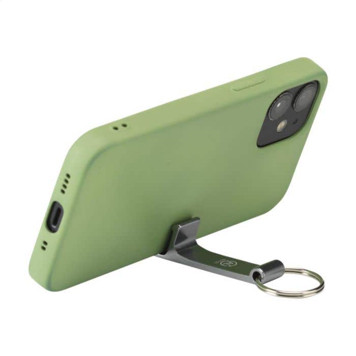 Sleutelhanger | Gerecycled aluminium | Opener en telefoonstandaard