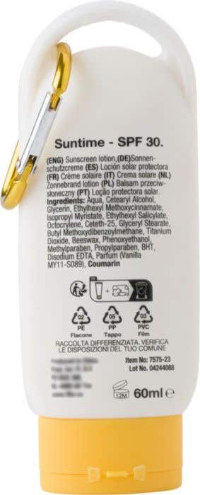 Zonnebrand Suntime | SPF 30 | 60 ml | Karabijnhaak