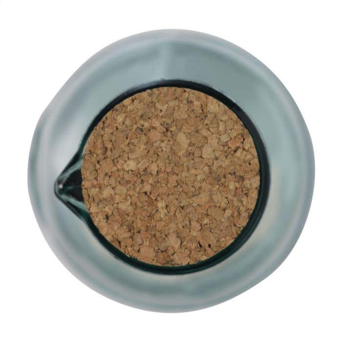 Drinkfles | Gerecycled glas | 1200 ml | Kurken dop